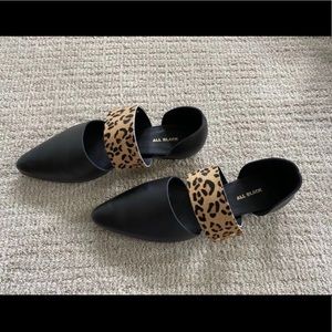 Dress Shoes: All Black Jungle Band D’Orsay 38